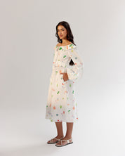 Sage Midi Dress - White