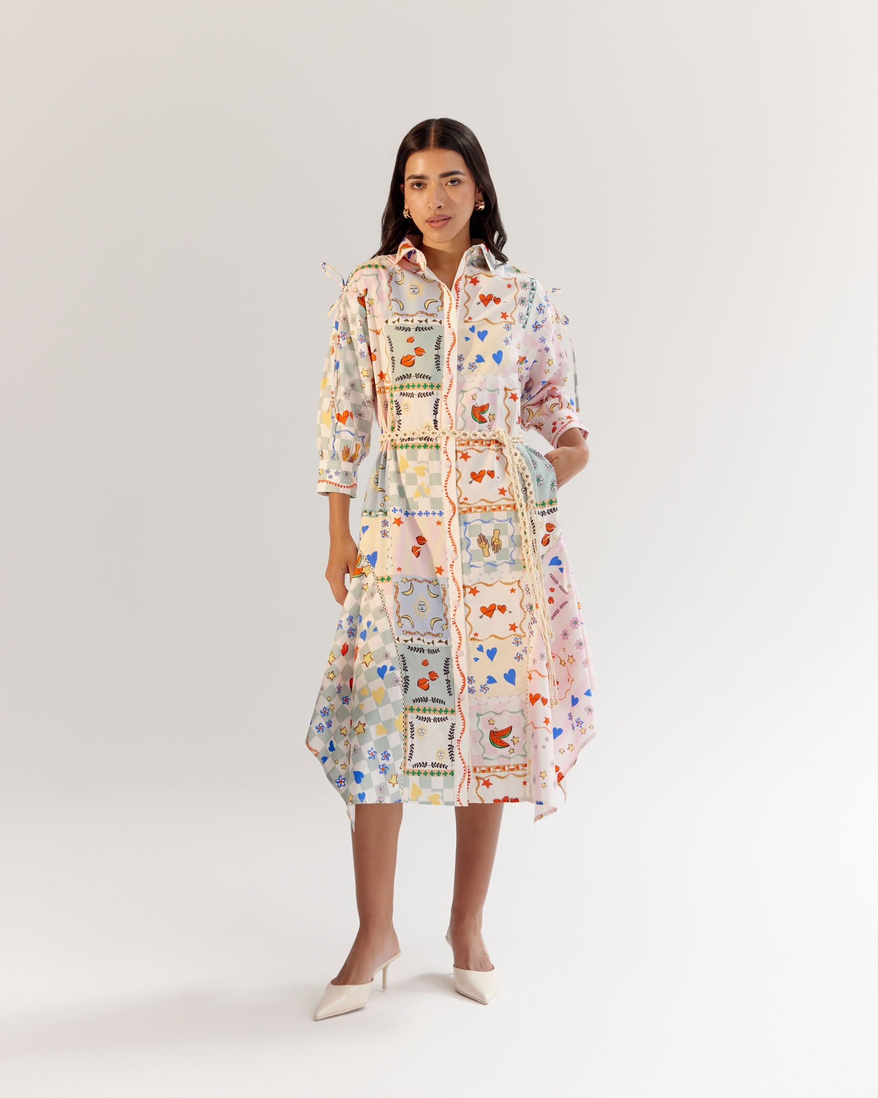 Boardgame Print Alba Maxi Dress - NOIB