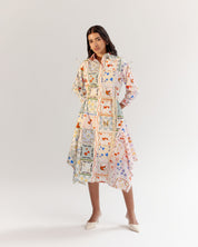 Boardgame Print Alba Maxi Dress - NOIB