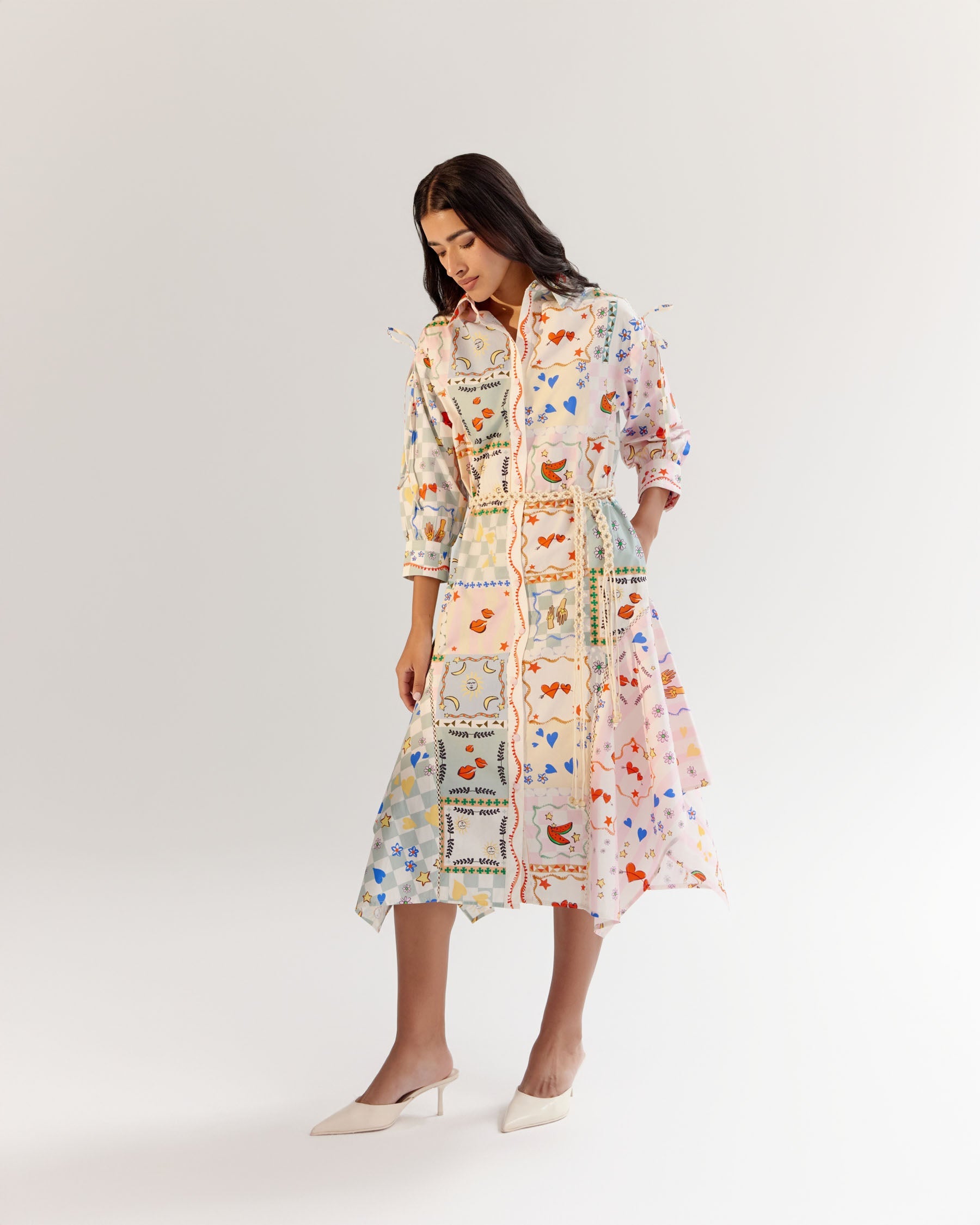 Boardgame Print Alba Maxi Dress - NOIB