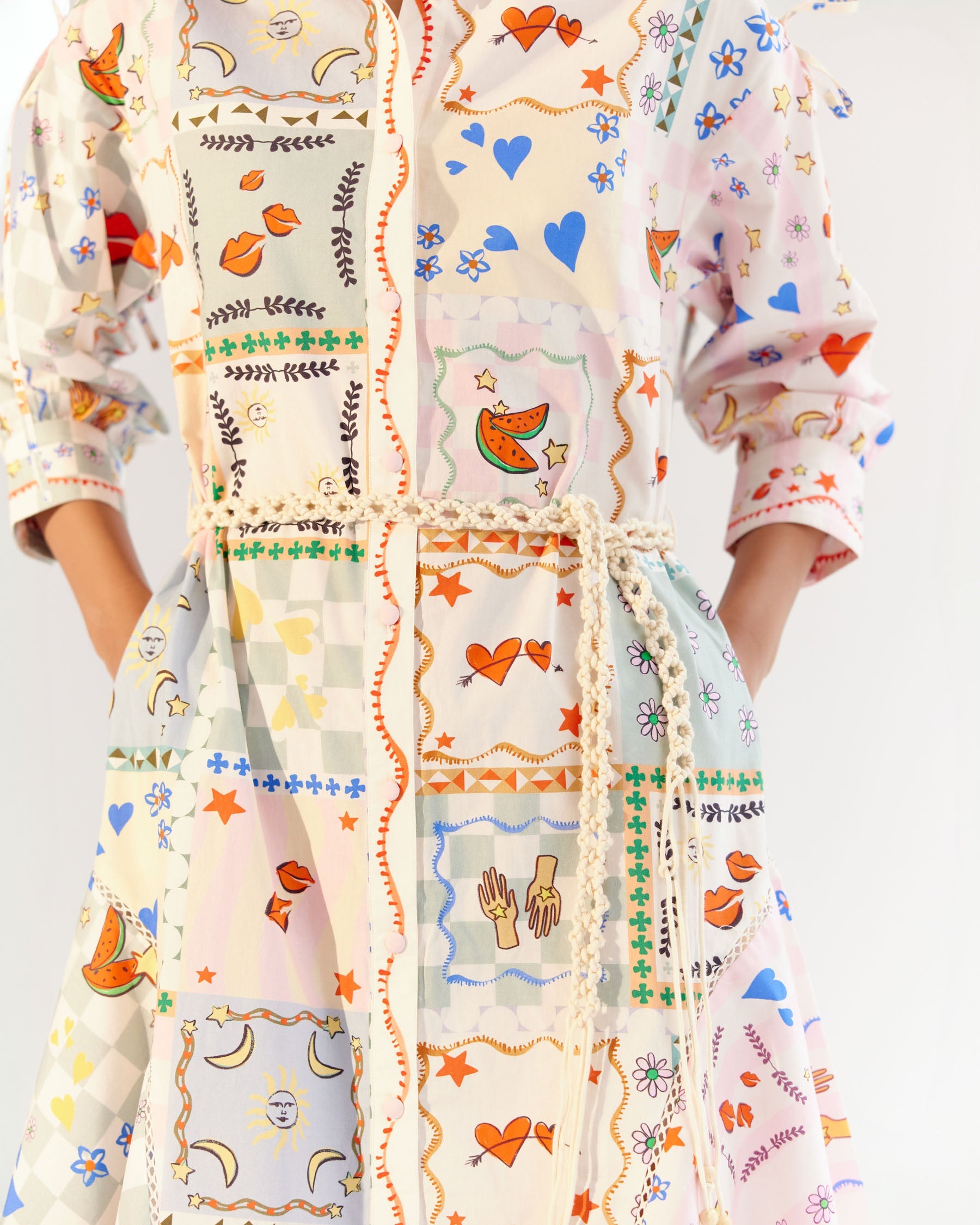 Boardgame Print Alba Maxi Dress - NOIB