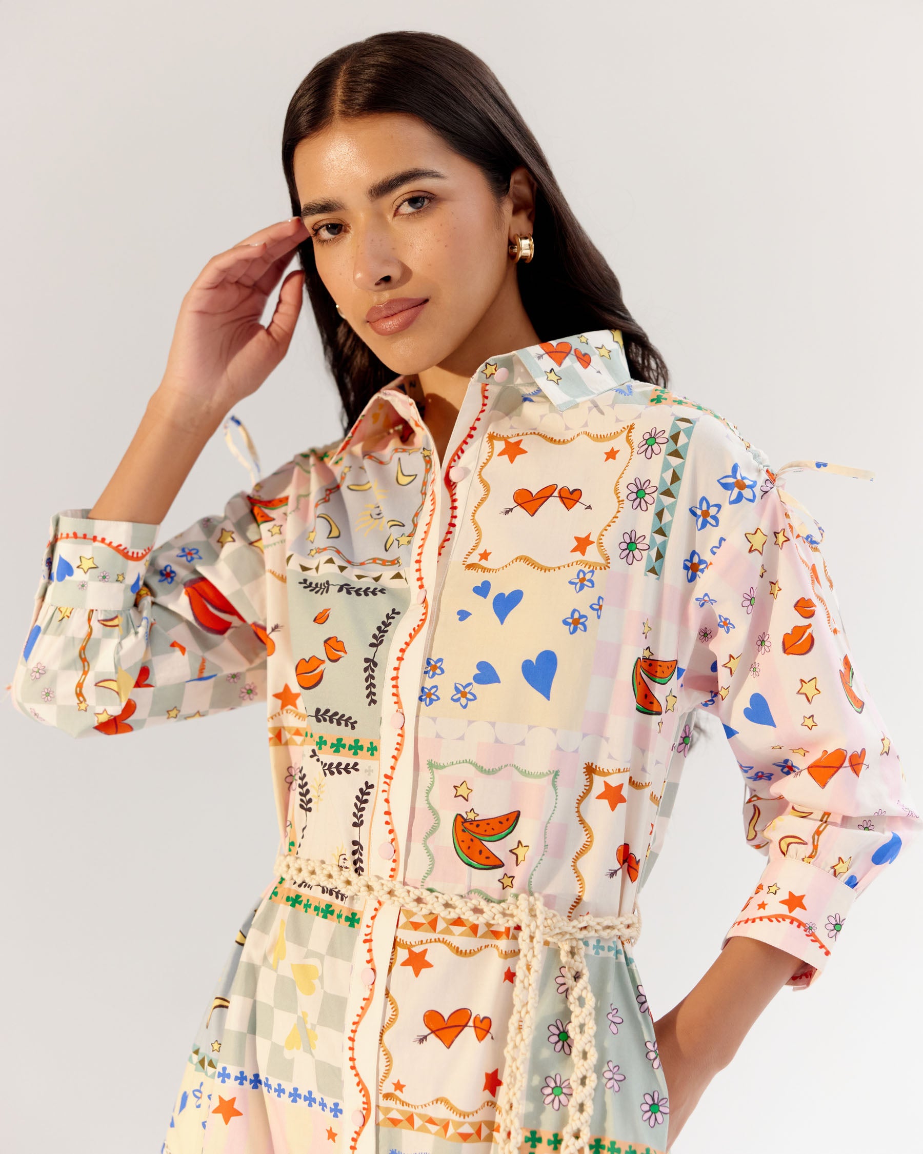 Boardgame Print Alba Maxi Dress - NOIB