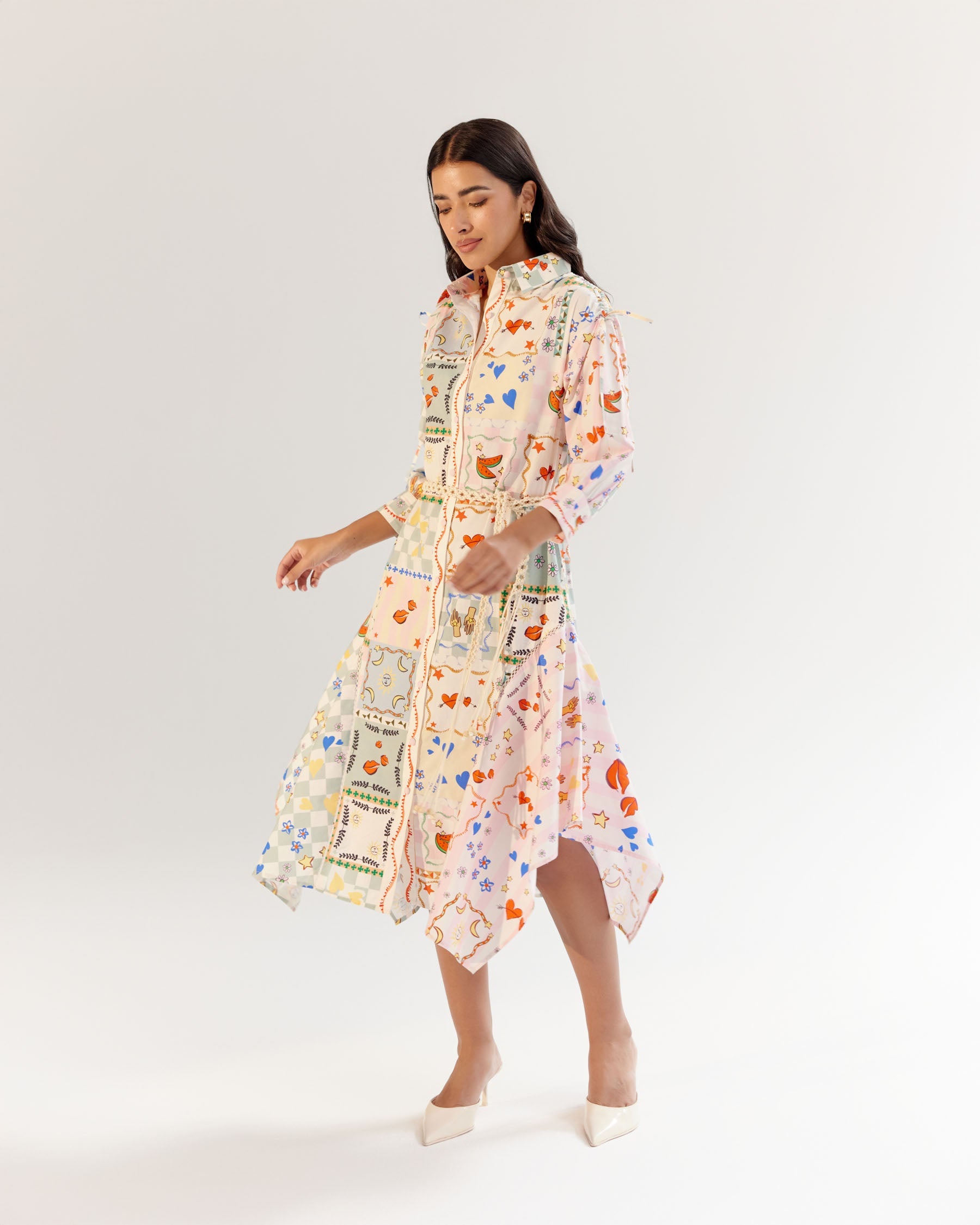Boardgame Print Alba Maxi Dress - NOIB