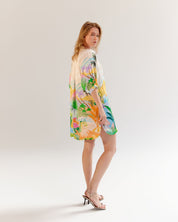 Placement Print Rosa Mini Shirt Dress - NOIB