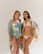 Forest Print Long June Coverup - NOIB