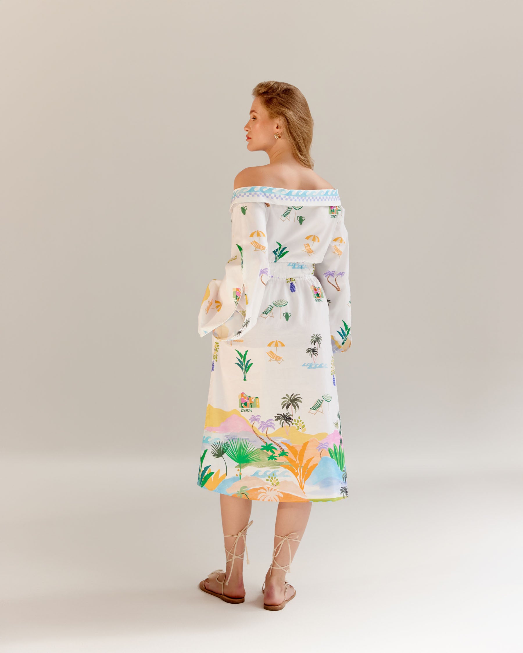 Sage Midi Dress - By the Sea