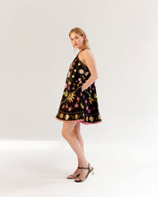 Seashell Print Aida Halter Neck Mini Dress - NOIB