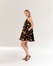 Seashell Print Aida Halter Neck Mini Dress - NOIB