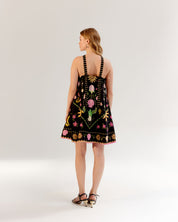 Seashell Print Aida Halter Neck Mini Dress - NOIB