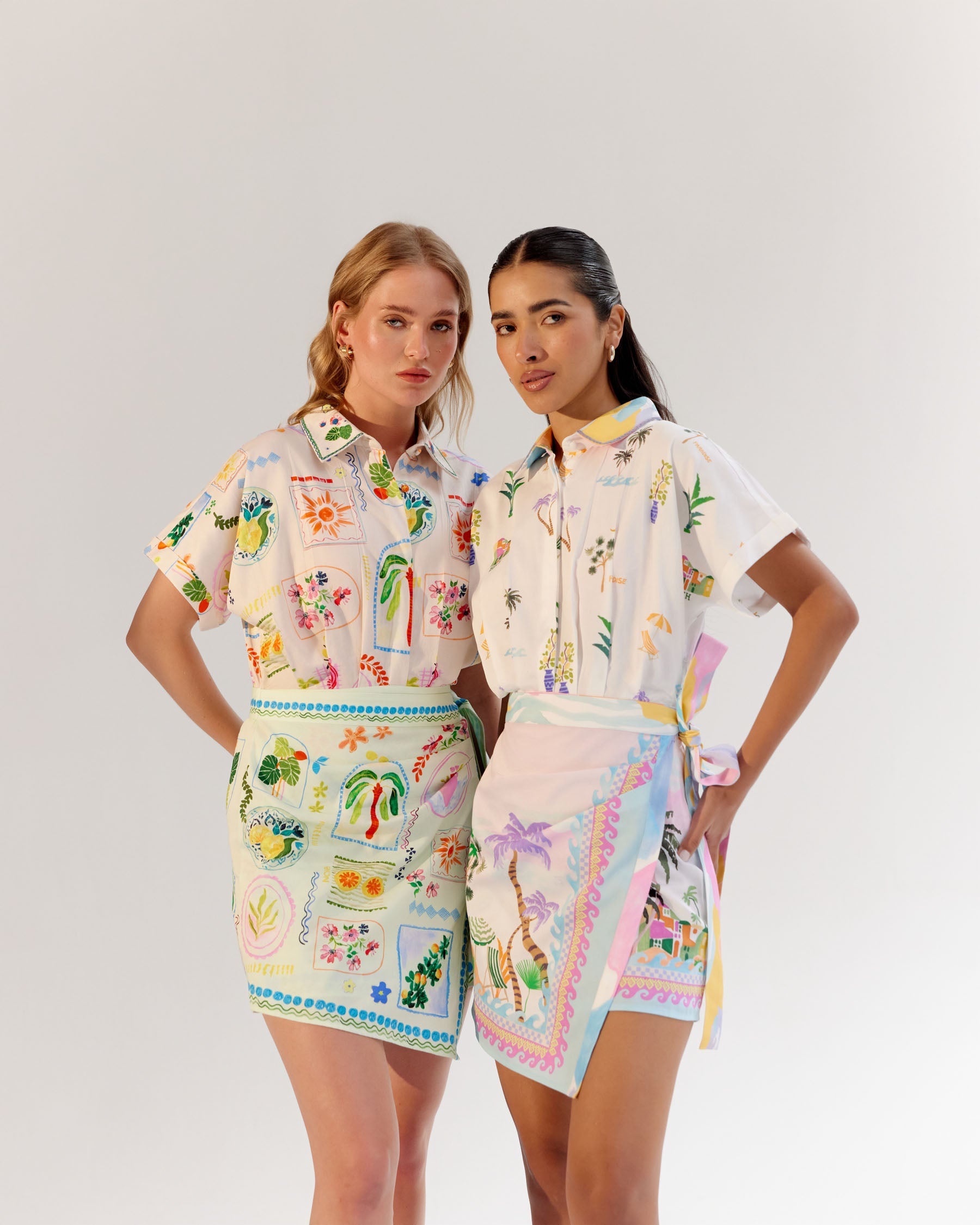 Sea Print Kate Mini Dress for Seaside Getaway - NOIB