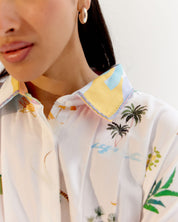 Sea Print Kate Mini Dress for Seaside Getaway - NOIB