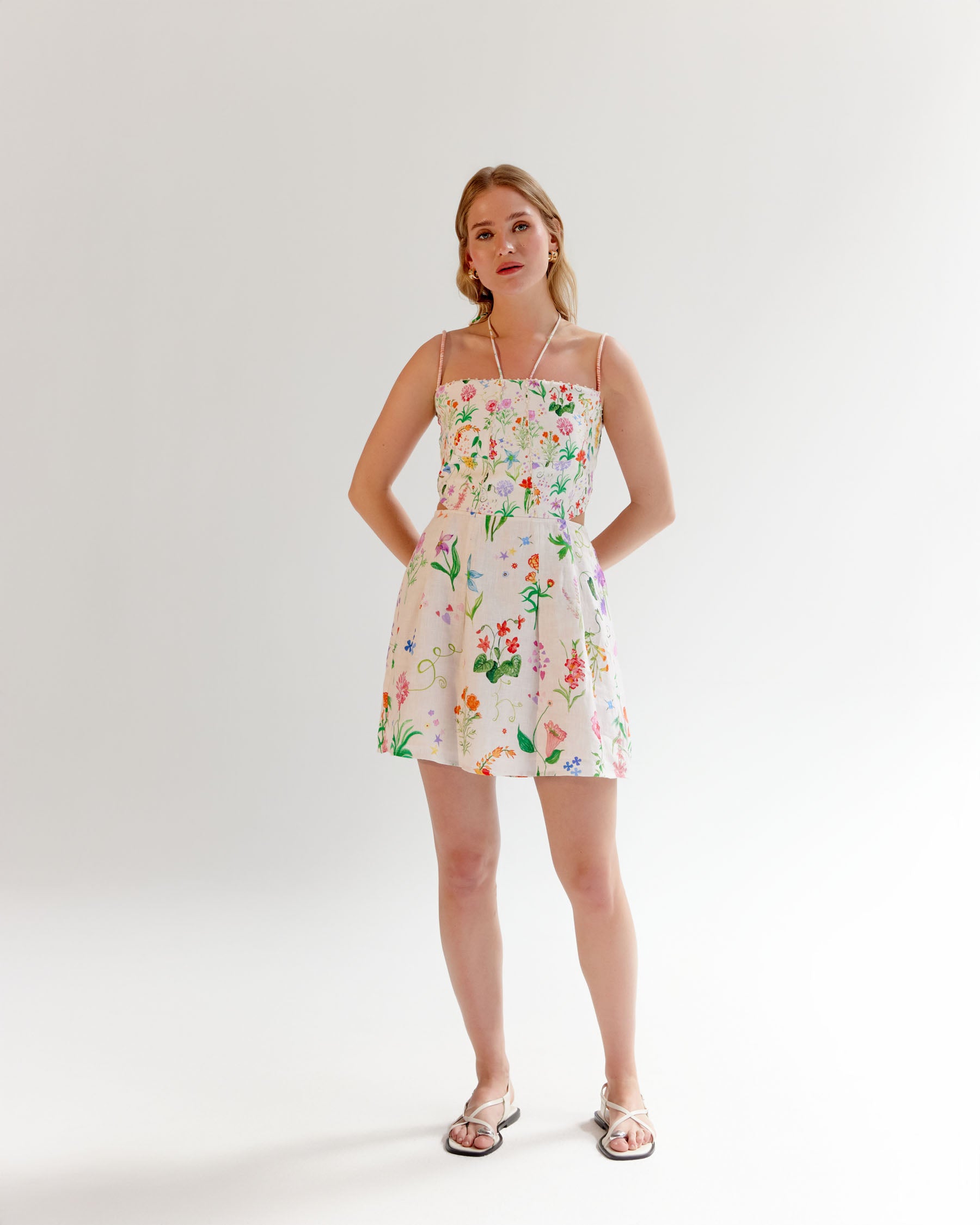 Floral Print Ariel Mini Dress - NOIB