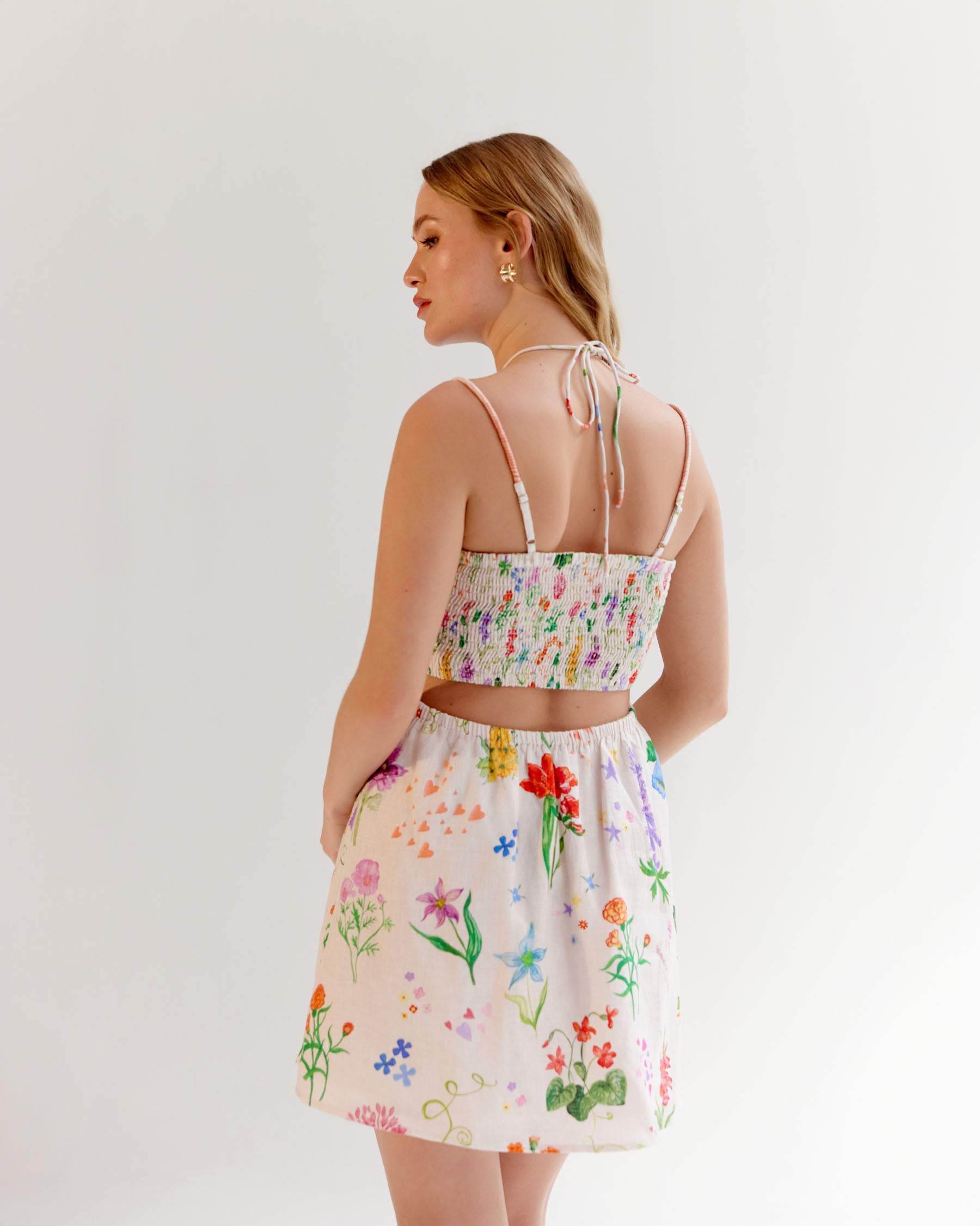 Floral Print Ariel Mini Dress - NOIB