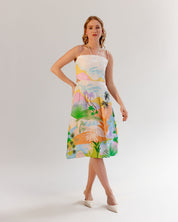 Shop Printed Ariel Midi Dress for Summer Beach Vacation - NOIB