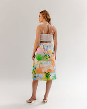 Shop Printed Ariel Midi Dress for Summer Beach Vacation - NOIB
