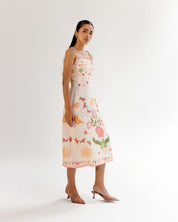 Seashell Print Valentina Strapped Mini Dress - NOIB