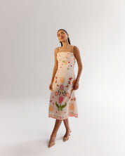 Seashell Print Valentina Strapped Mini Dress - NOIB