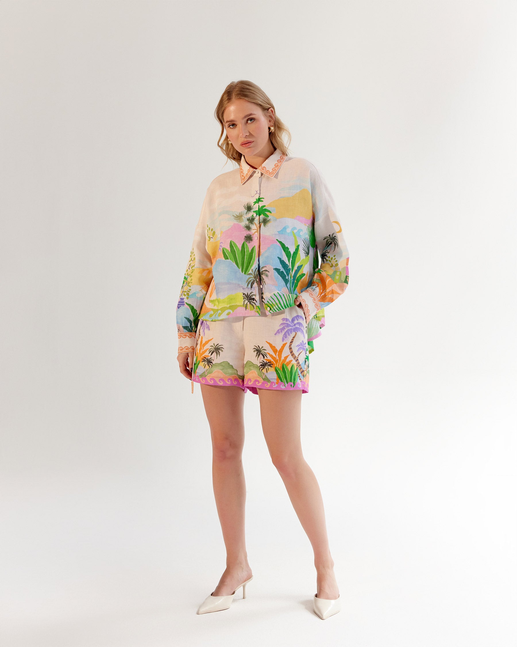 Fleur Shirt - By the Sea