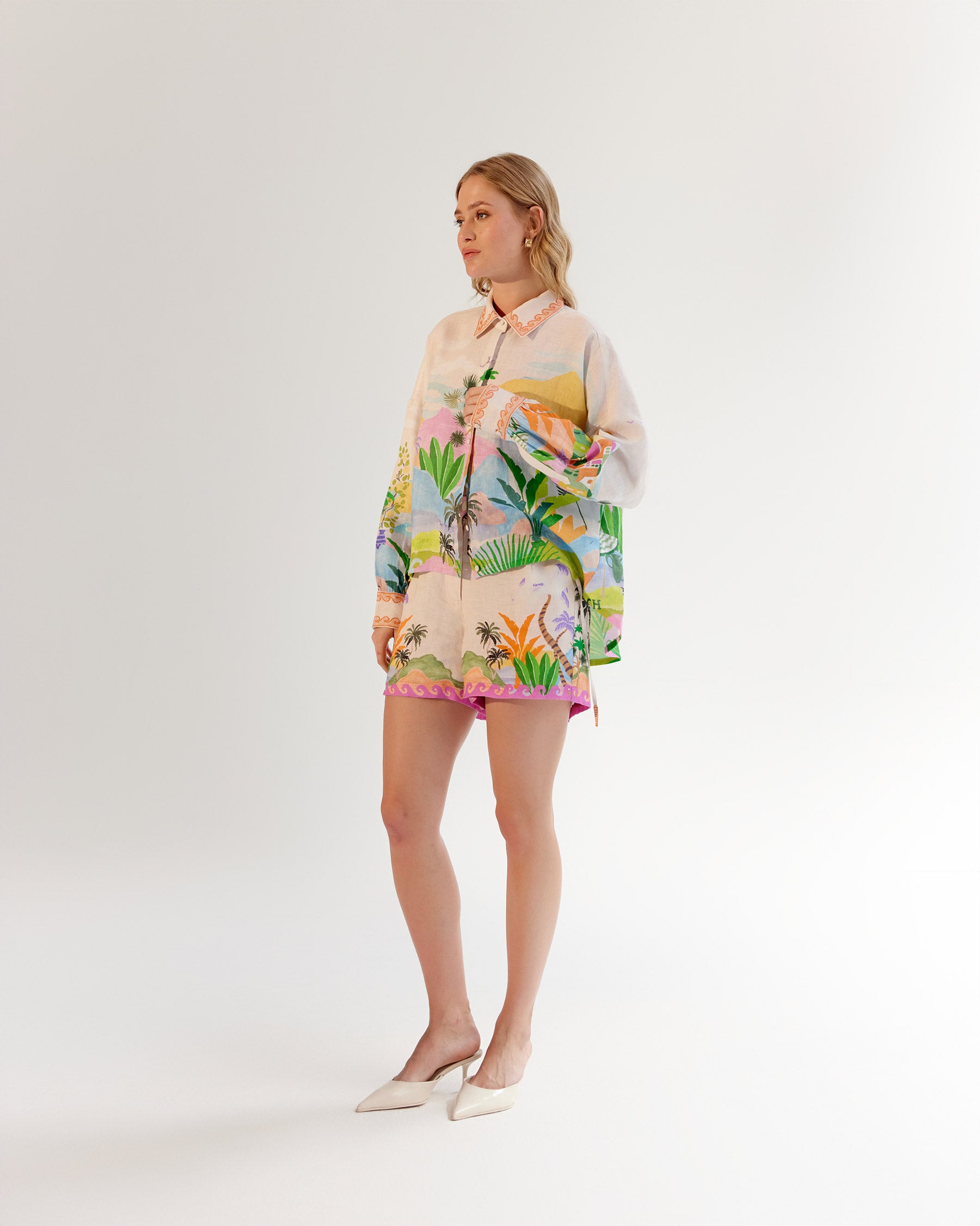 Fleur Shirt - By the Sea