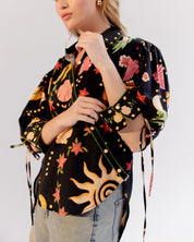 Brie Shirt - Seashell (Black)