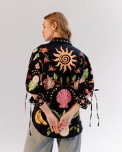 Brie Shirt - Seashell (Black)