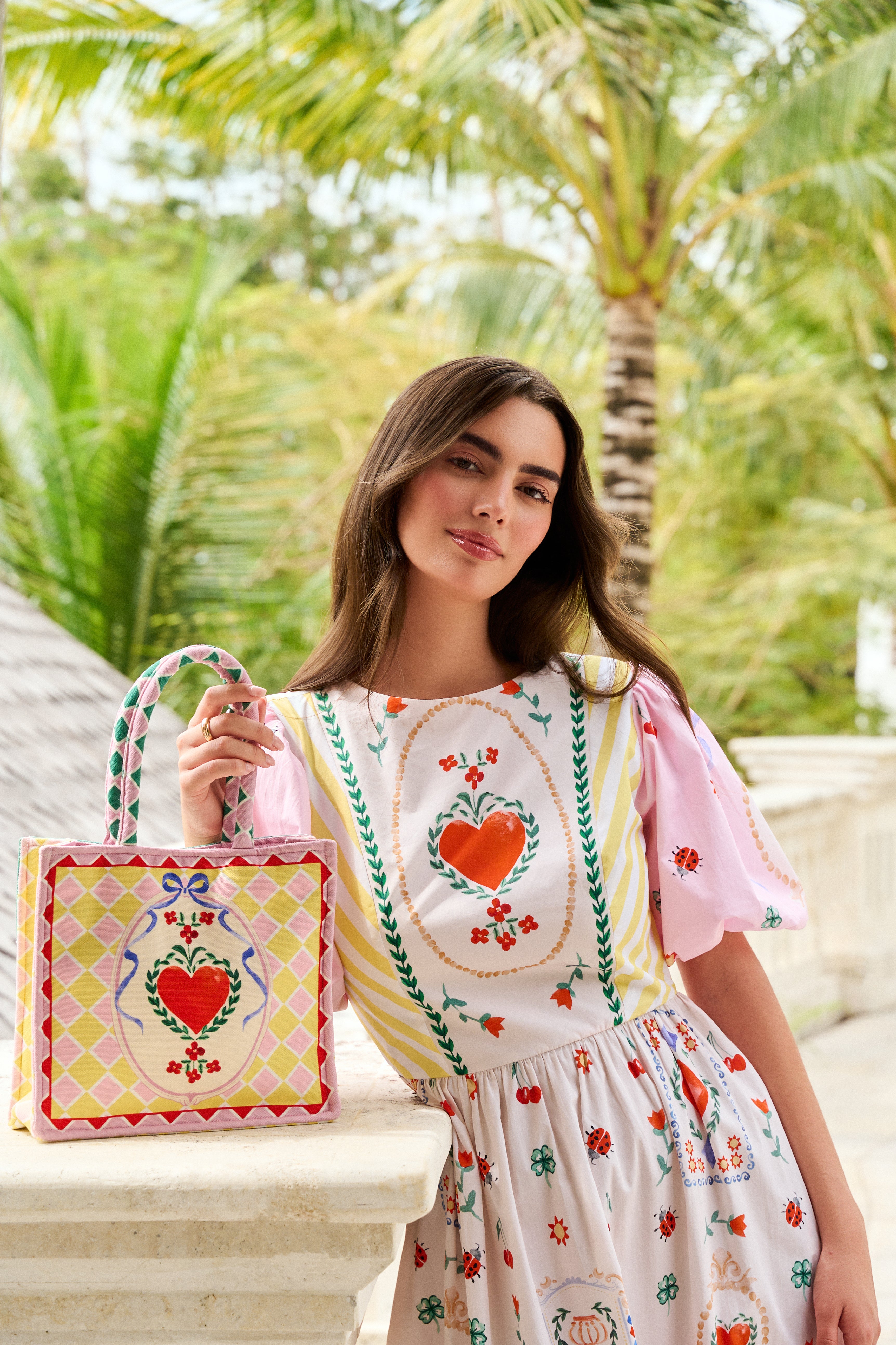 Tarot Print Mini Tote Bag -  NOIB