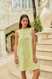 Lime Harper A-line mini dress - NOIB