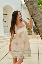 Hazel Mini Dress - Peach