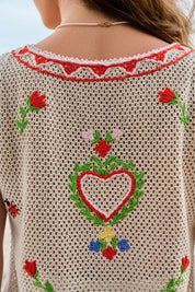 Crochet Sleeveless Vest - NOIB