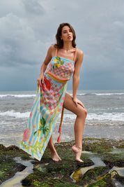 Magda Skirt - Summer Zest Crochet Maxi Skirt | NOIB