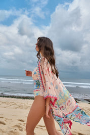 Ananas Print Sia Coverup | Beach Coverup - NOIB
