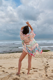 Ananas Print Sia Coverup | Beach Coverup - NOIB