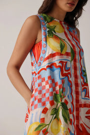 Summer Zest  Harper A-line Mini Dress - NOIB