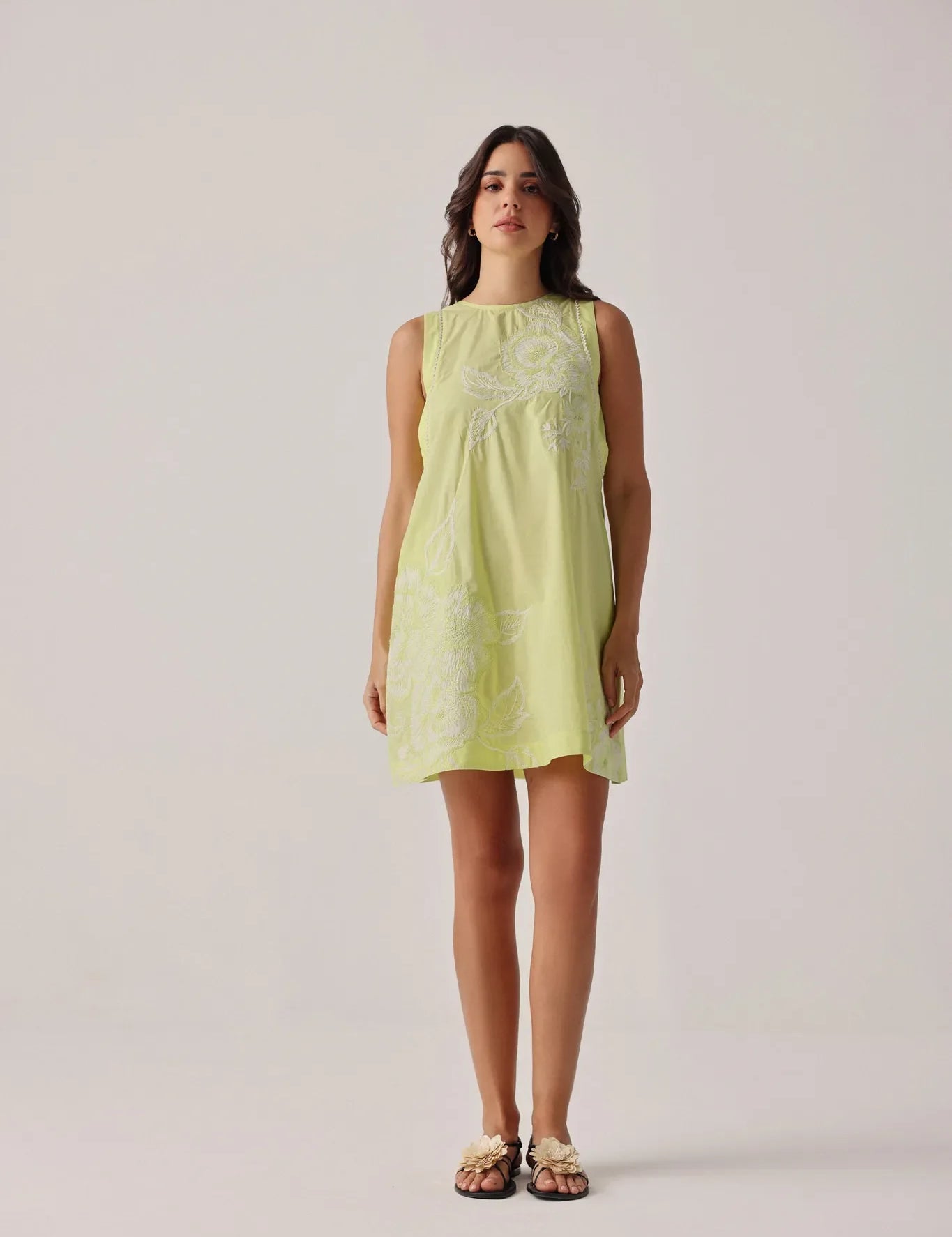 Lime Harper A-line mini dress - NOIB