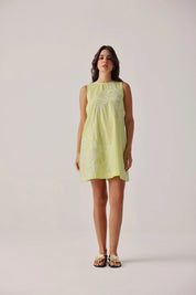 Lime Harper A-line mini dress - NOIB