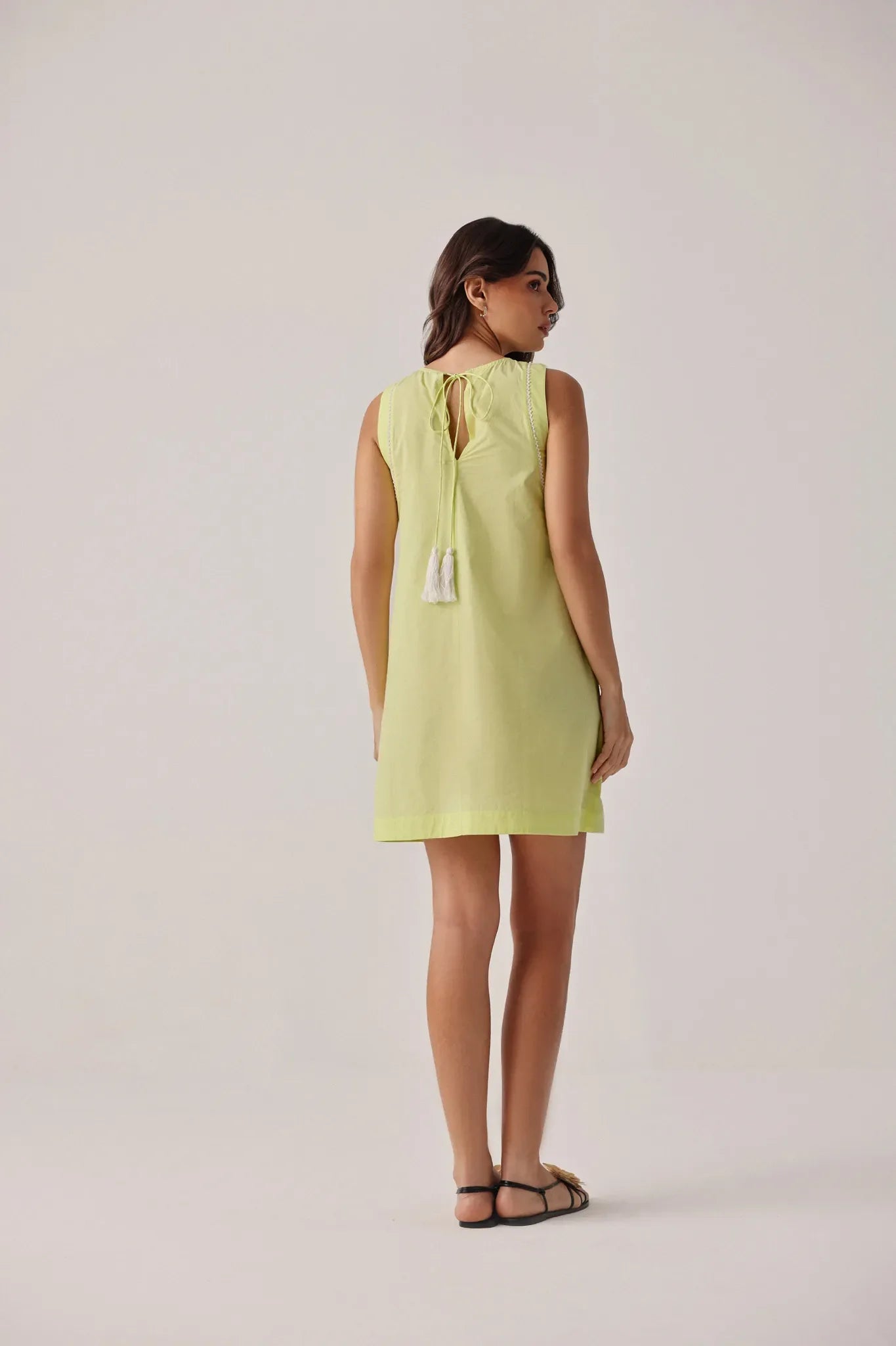 Lime Harper A-line mini dress - NOIB