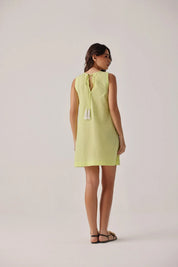 Lime Harper A-line mini dress - NOIB