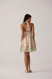 Hazel Mini Dress - Peach