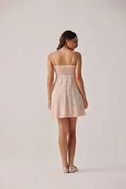 Nora Peach Strap Mini Dress - NOIB