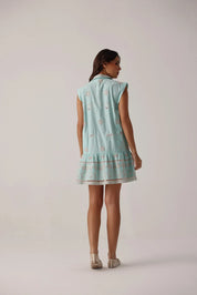Aqua Vega Sleeveless Mini Dress - NOIB