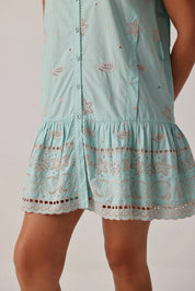Aqua Vega Sleeveless Mini Dress - NOIB