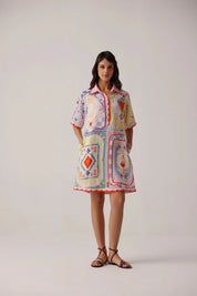 Amara Tarot Print Mini Dress - NOIB