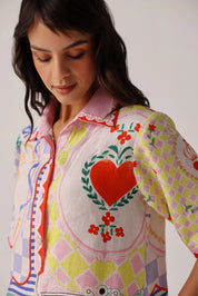 Amara Tarot Print Mini Dress - NOIB