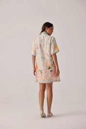 Amara Azure Print Mini Dress - NOIB