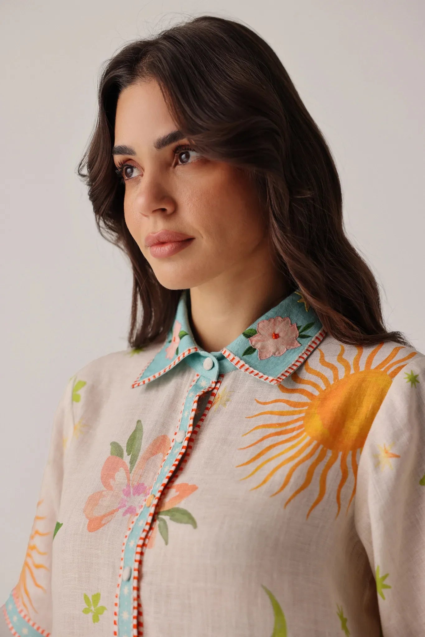 Amara Azure Print Mini Dress - NOIB