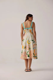 Nora Midi Dress - Azure