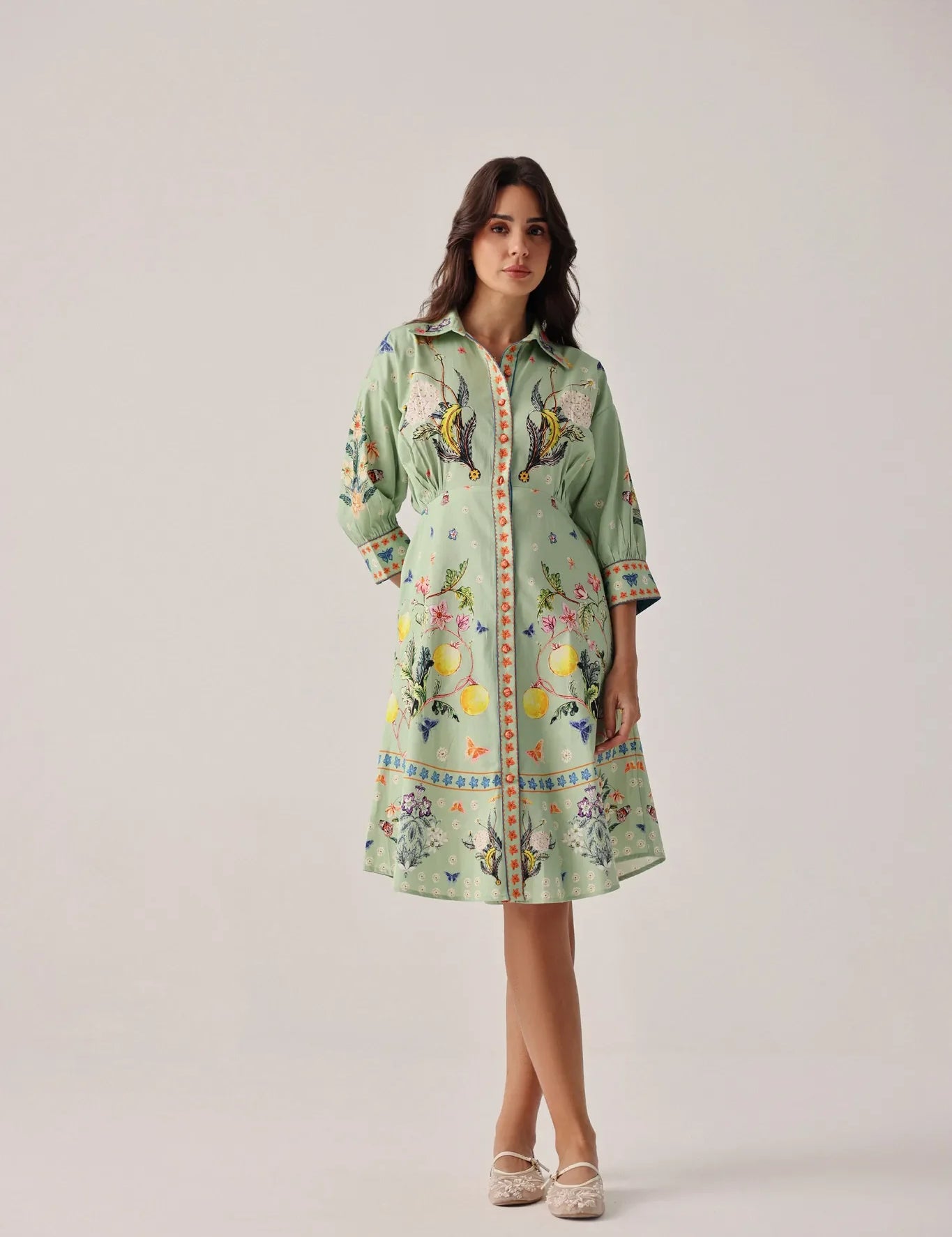 Prairee Print Lena Midi Dress - NOIB