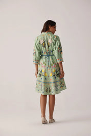 Prairee Print Lena Midi Dress - NOIB