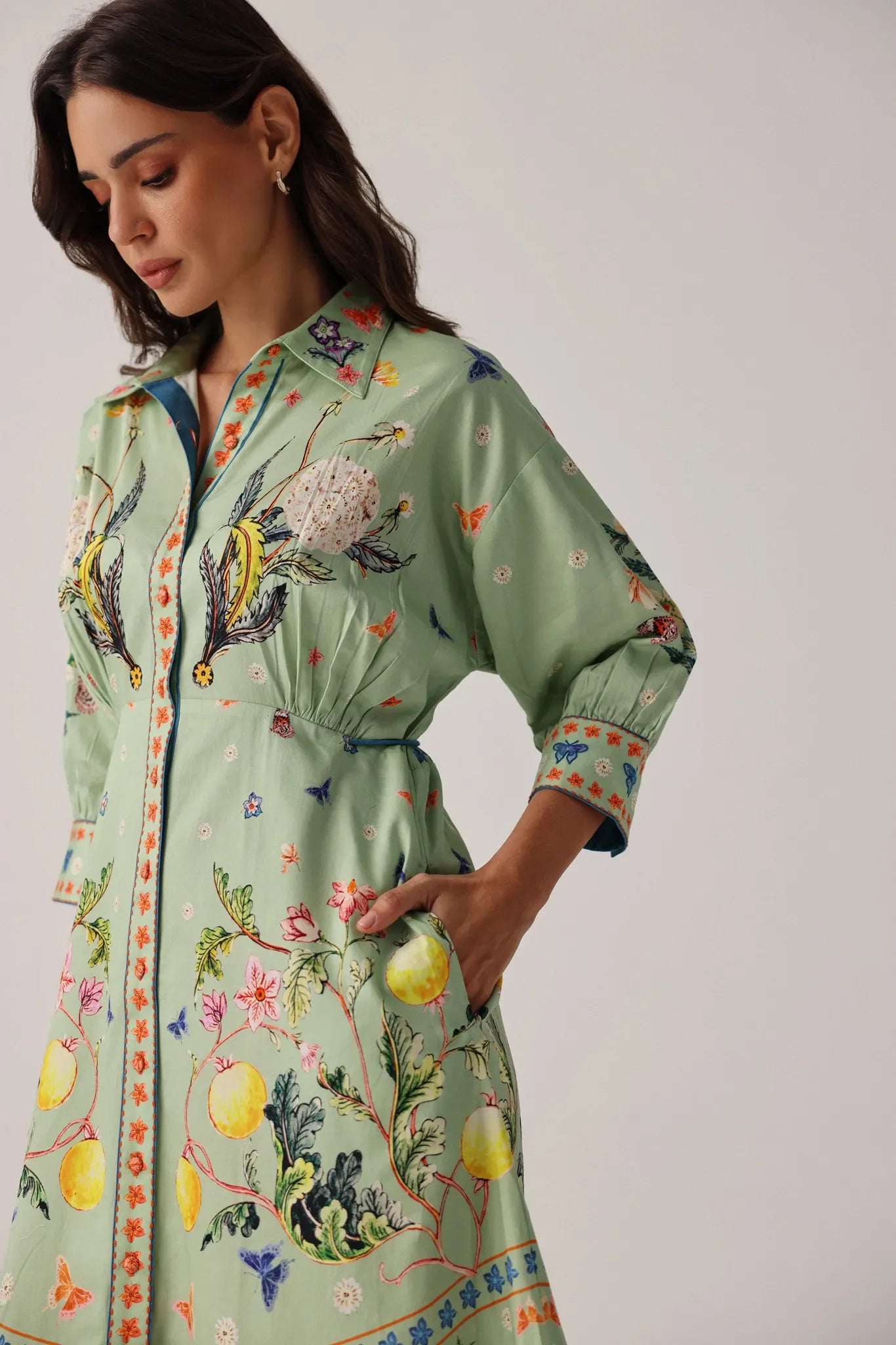 Prairee Print Lena Midi Dress - NOIB