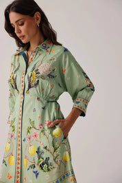 Prairee Print Lena Midi Dress - NOIB